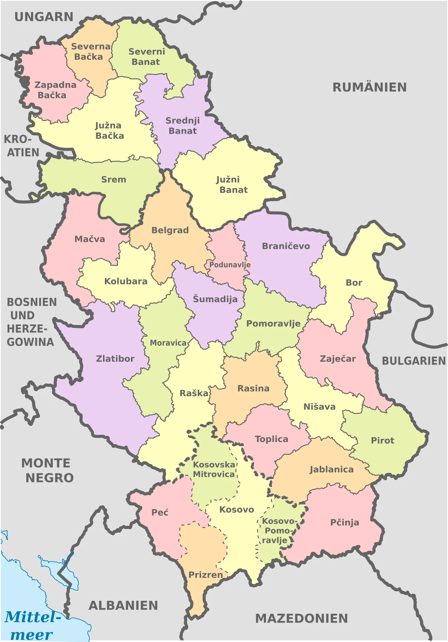 Administrative Districts